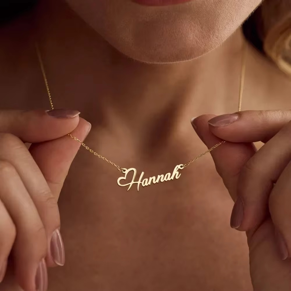 Custom Name Love Heart Necklac - Birth Flower Necklace review and price