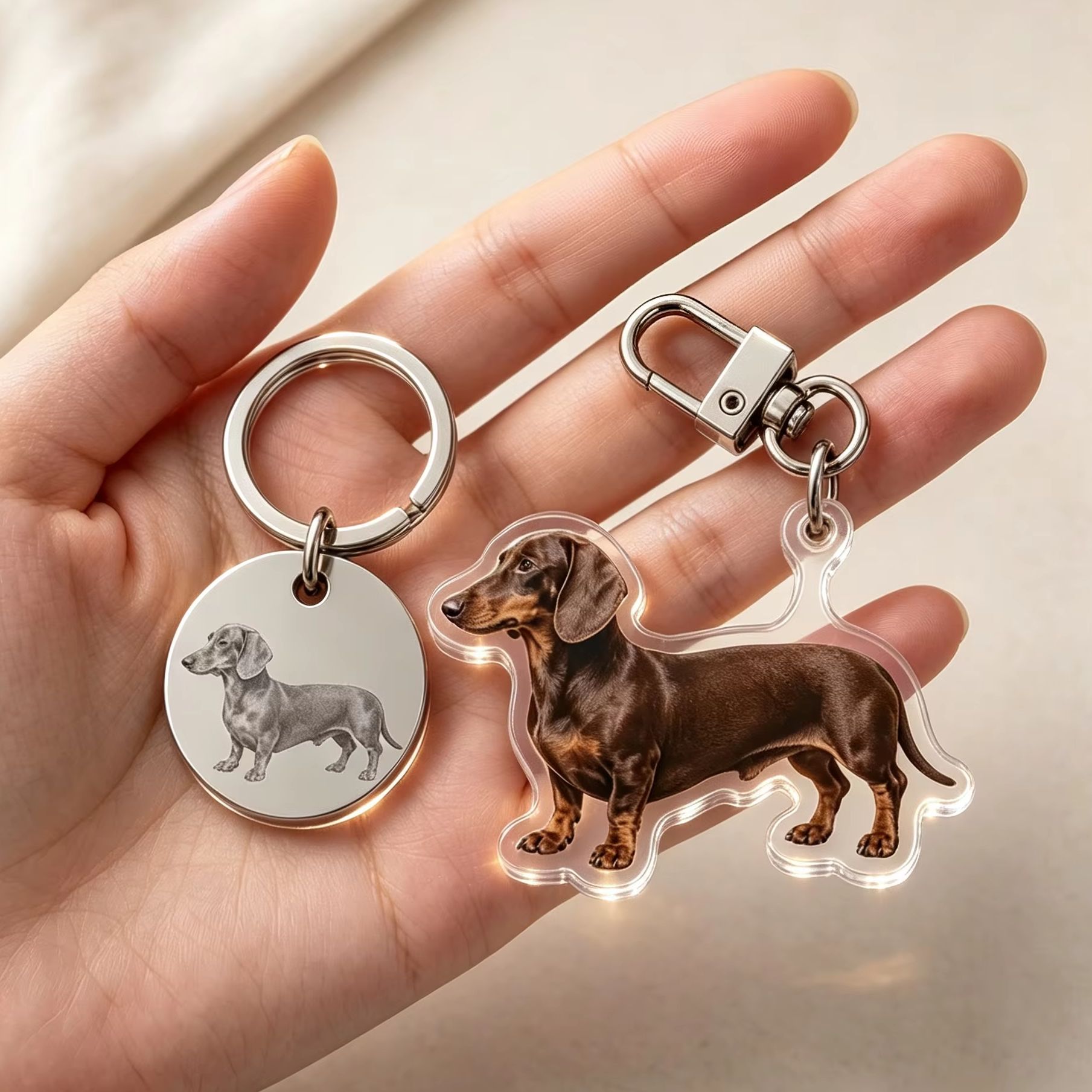 Personalized Pet Photo Keychai - Pet Portrait Custom review and price